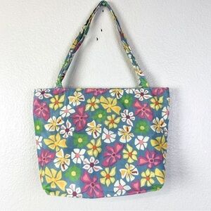 Vintage Retro Floral Barbie Tote 11.5” x 12” x 5”
